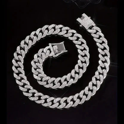 Iced Out Cuban Chain Set -iced out chain Pakistan