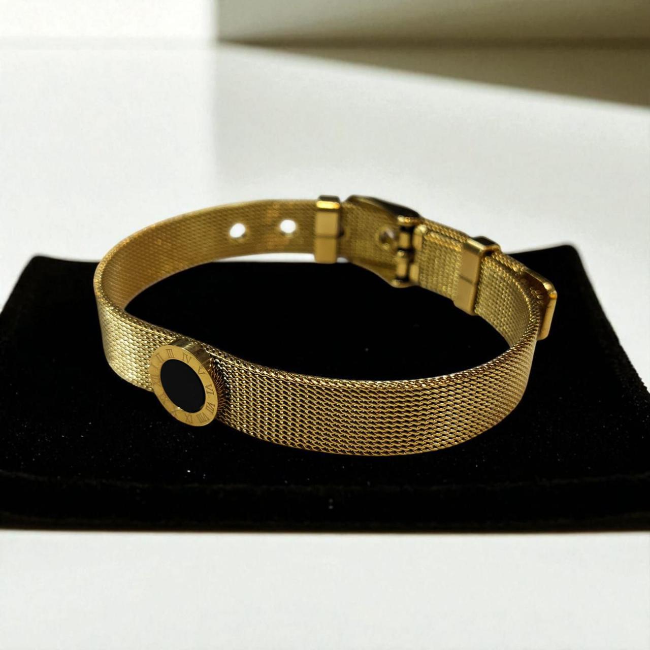 Roman Circle Titanium Bracelet