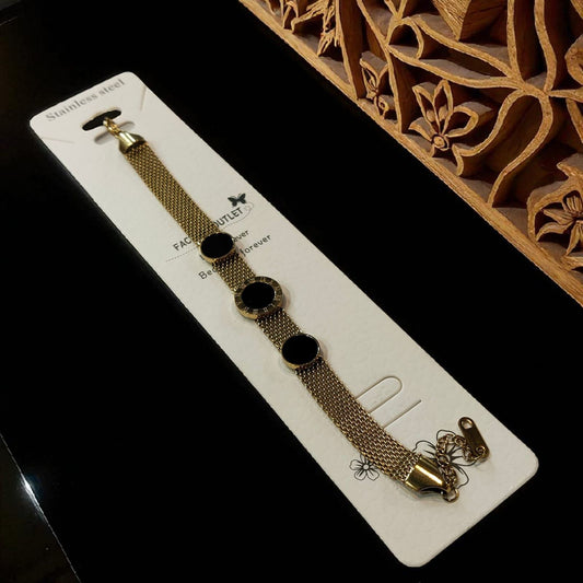 Roman Circle Titanium Bracelet