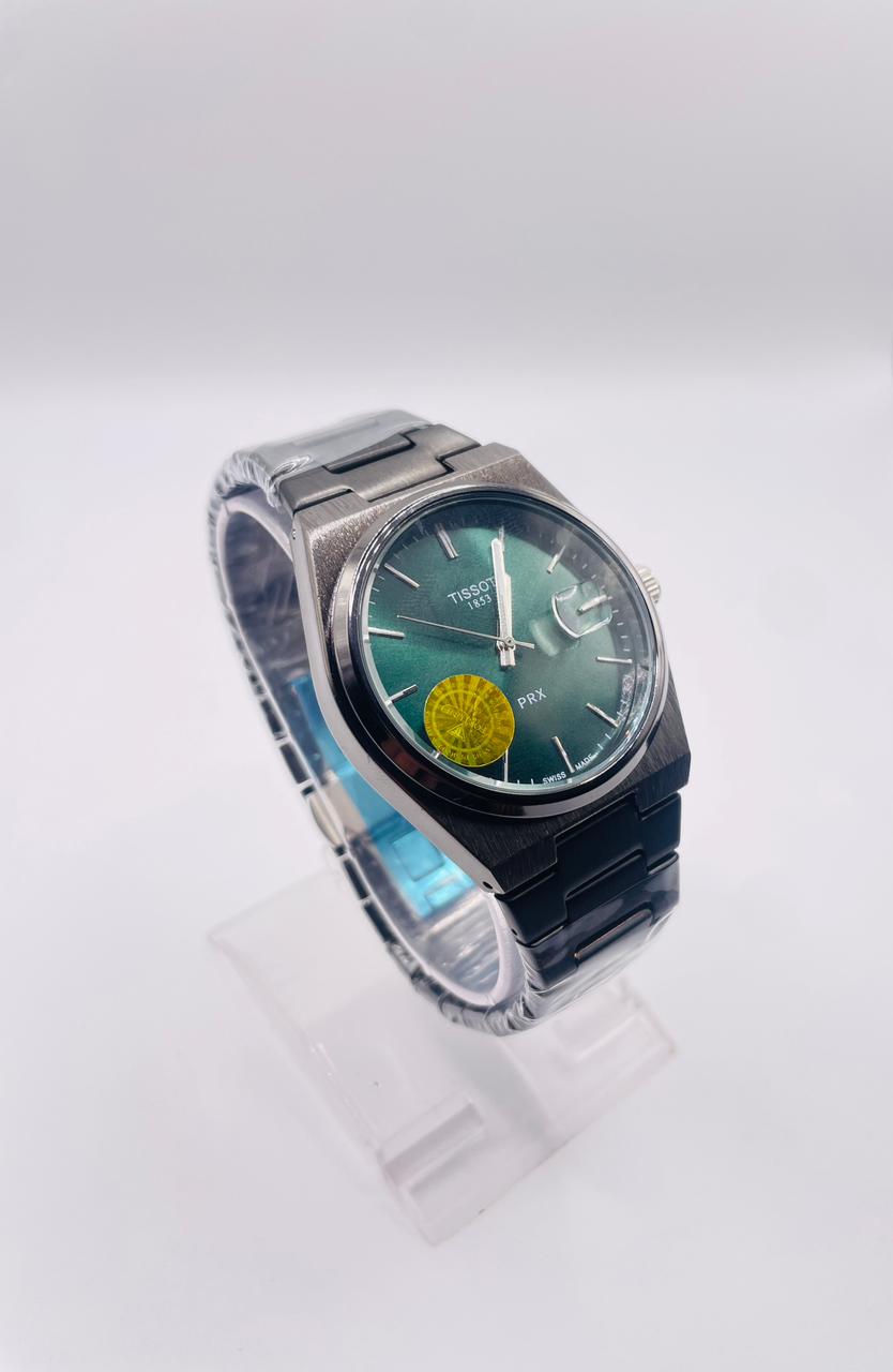 Tissot Premium Green Dial Stainless Steel Men’s Watch – PRX Style
