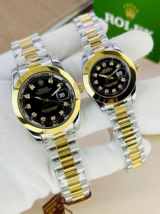 Luxury Couple Watches Set for Men & Women – Matching Romantic Wrist Watches Pakistan | Perfect Gift for Him & Her