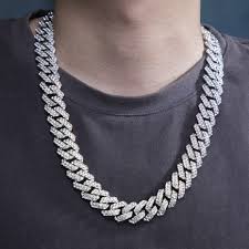 Iced Out Cuban Chain Set