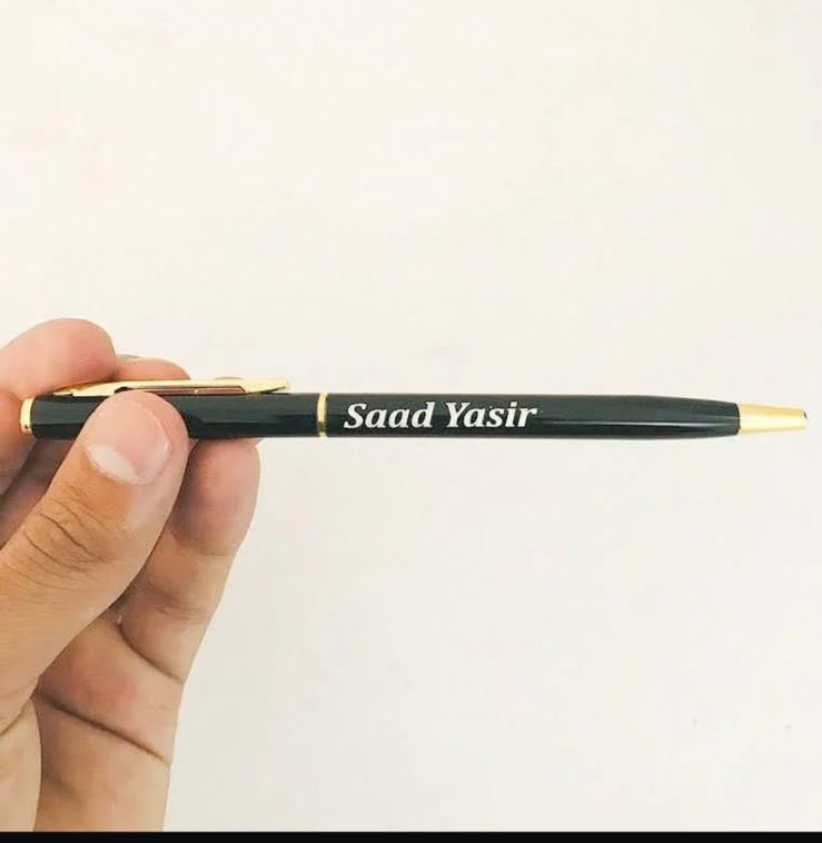 Metal body pen (slim and thick golden)